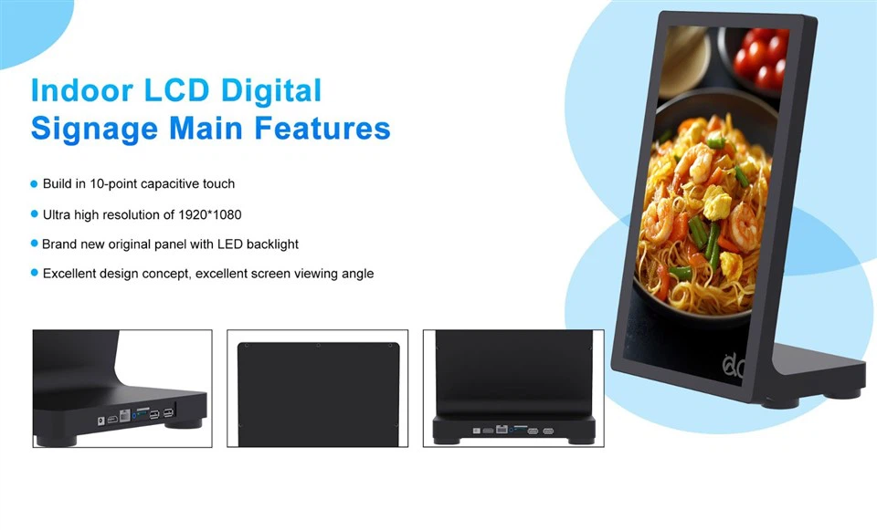 L-Shape Desktop Digital Signage Display Screen L-Shape Desktop Digital Signage Display Screen
